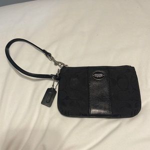 Black Coach Wristlet